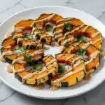 vegan roasted delicata squash - featured image