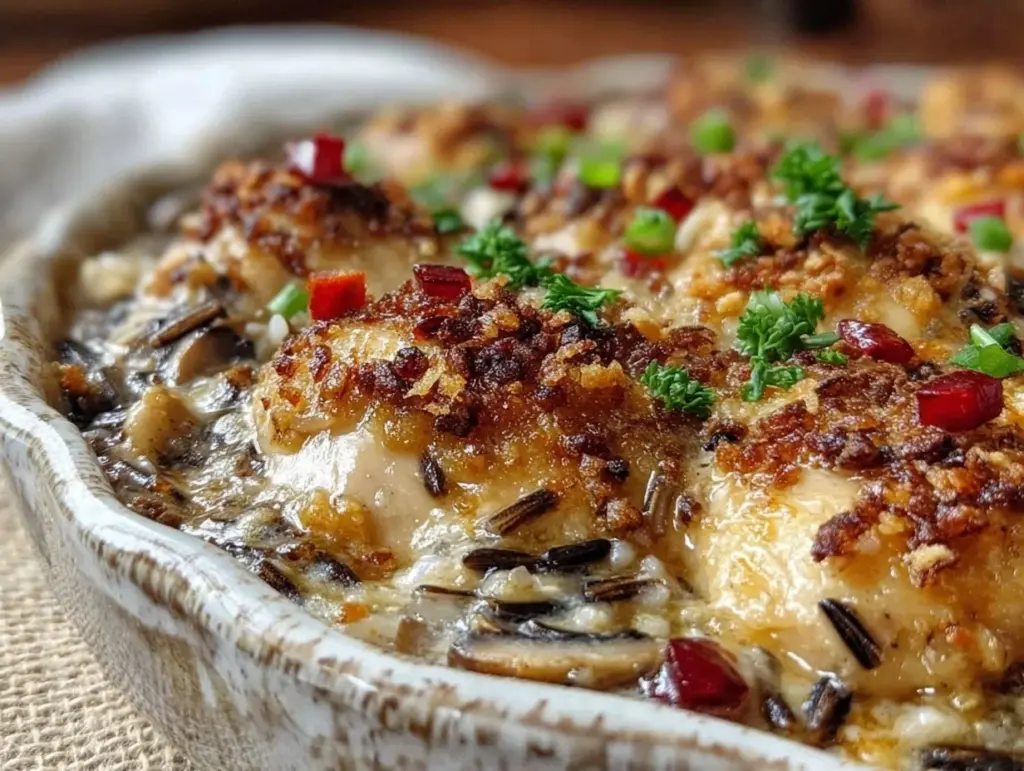 Budget-Friendly Creamy Chicken Wild Rice Casserole - featured image