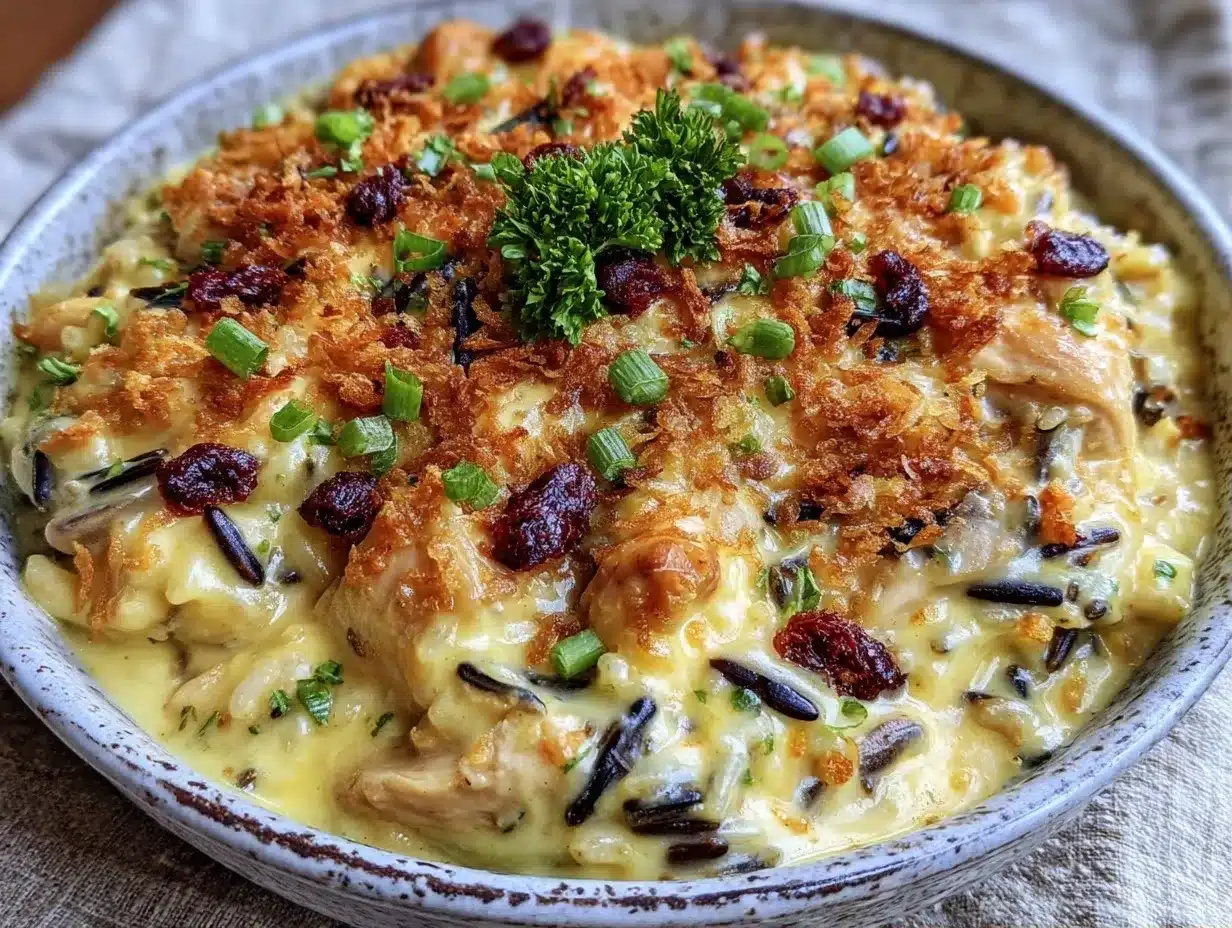 Budget-Friendly Creamy Chicken Wild Rice Casserole: Easy Family Meal 4 Budget-Friendly Creamy Chicken Wild Rice Casserole preparation steps