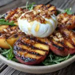 budget-friendly grilled peach burrata salad - featured image