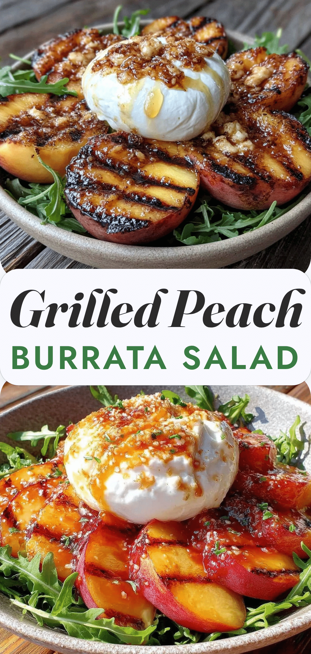 Budget-Friendly Grilled Peach Burrata Salad: 1 Serving for $2 5 budget-friendly grilled peach burrata salad recipe