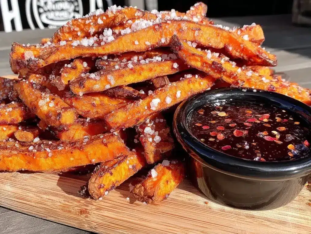 budget sweet potato fries in air fryer - featured image