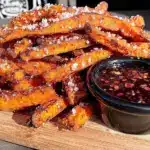 budget sweet potato fries in air fryer - featured image