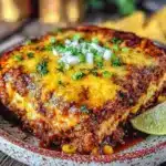 Cheesy Ground Beef Taco Casserole - featured image