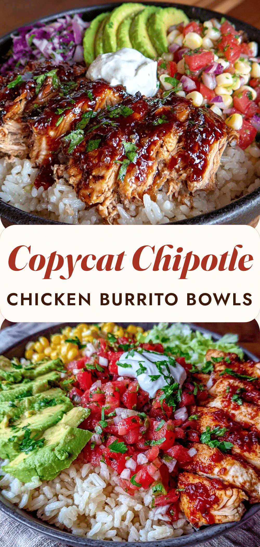 Copycat Chipotle Chicken Burrito Bowls: Best GF Meal Prep 5 Copycat Chipotle Chicken Burrito Bowls recipe