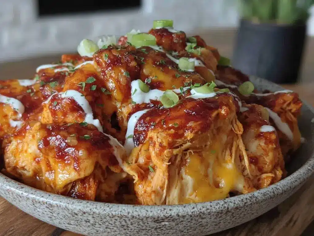 creamy buffalo chicken dip - featured image