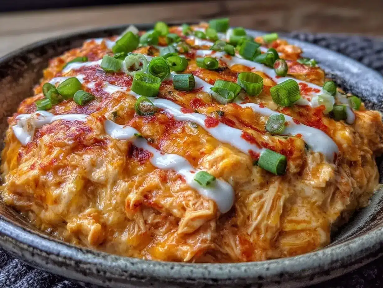Creamy Buffalo Chicken Dip: 1 Easy Kid-Friendly Recipe 4 creamy buffalo chicken dip preparation steps