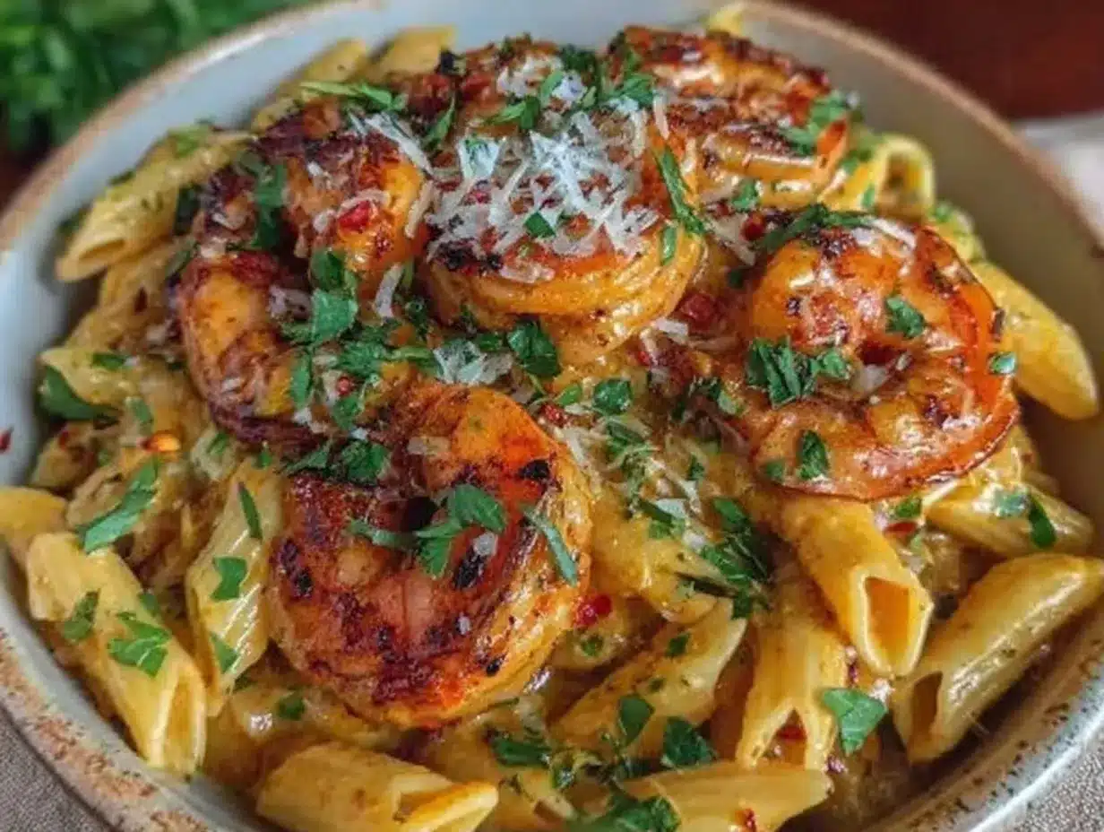 Cajun Shrimp Pasta: Perfect 20-Min Grilled Recipe 4 creamy Cajun shrimp pasta preparation steps