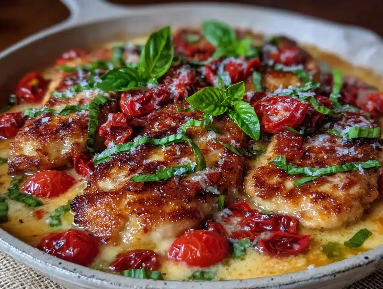 Creamy Sun-Dried Tomato Chicken: One-Pan Beginner Dinner 4 creamy sun-dried tomato chicken preparation steps