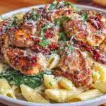 creamy Tuscan chicken pasta - featured image