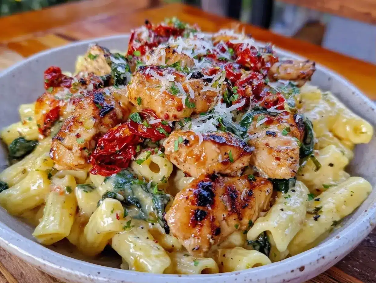 Creamy Tuscan Chicken Pasta: 1 Comfort Meal for You 4 creamy Tuscan chicken pasta preparation steps