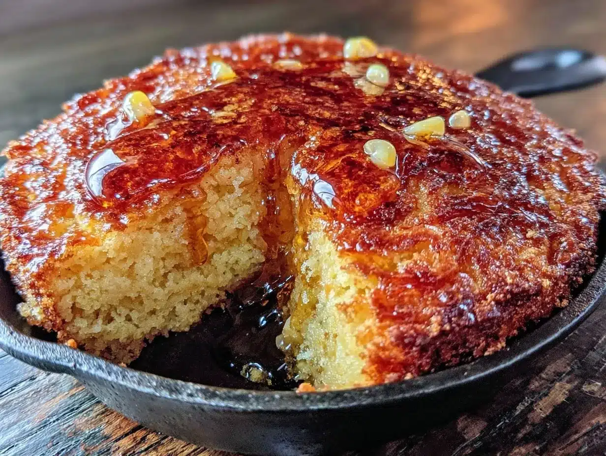 Crispy Buttery Cast Iron Cornbread: 5-Step Honey Recipe 4 Crispy Buttery Cast Iron Cornbread preparation steps