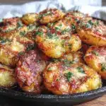 Crispy Smashed Potatoes with Garlic Herb Butter - featured image