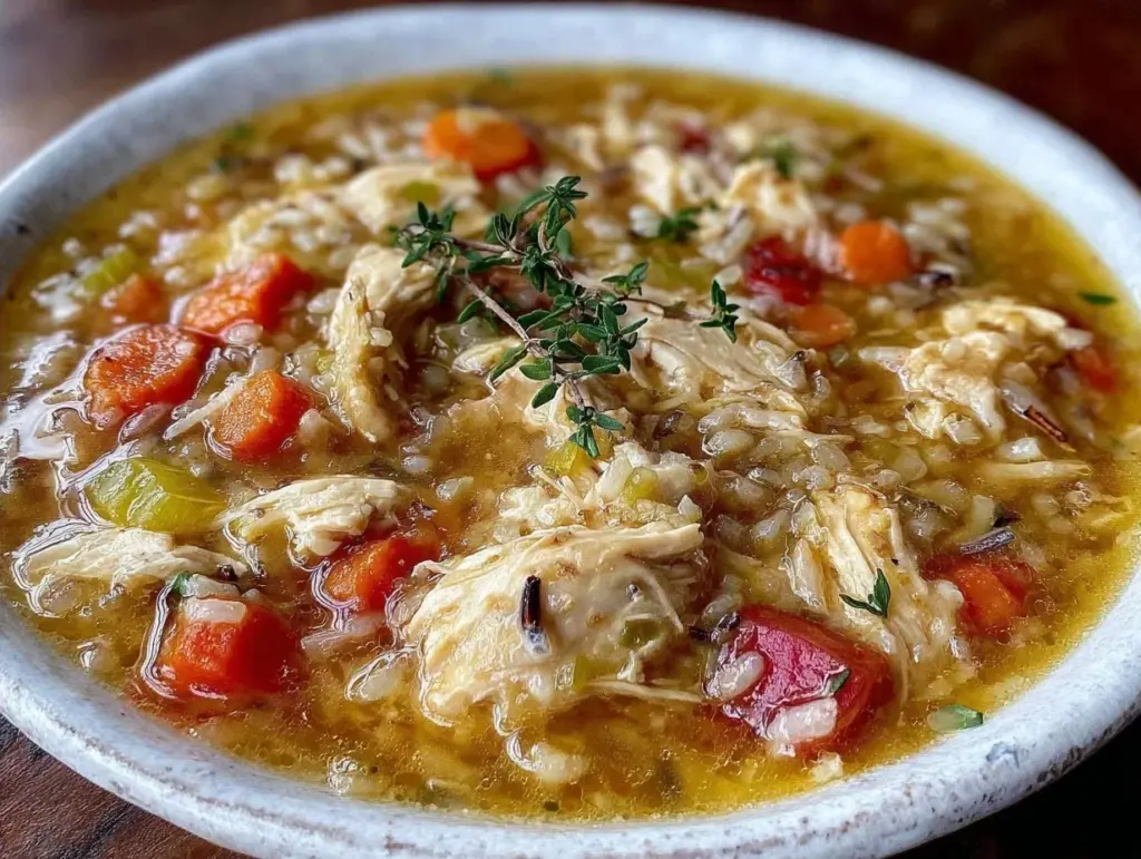 Crockpot Chicken Wild Rice Soup - featured image
