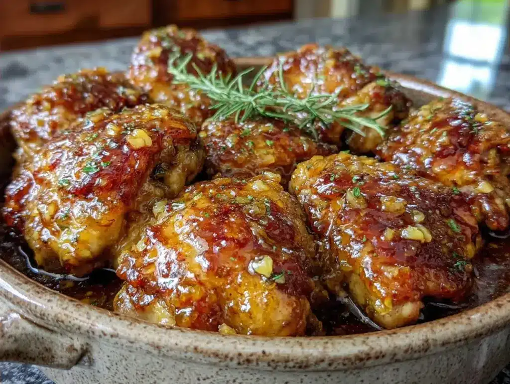 crockpot honey garlic chicken thighs - featured image
