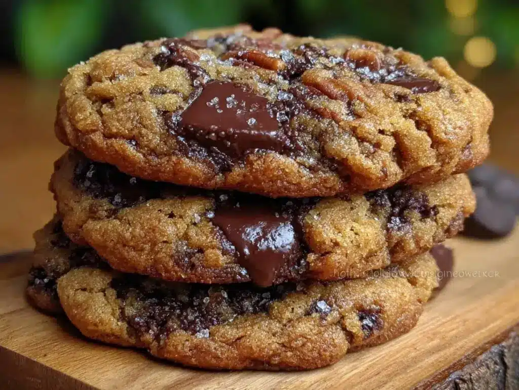 Easy Chewy Brown Butter Chocolate Chip Cookies - featured image