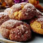 Easy Fall Pumpkin Snickerdoodle Cookies - featured image