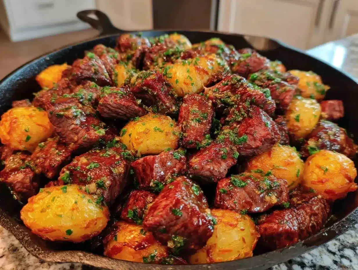 Easy Garlic Butter Steak Bites: 15-Minute Gluten-Free Recipe 4 Easy Garlic Butter Steak Bites preparation steps