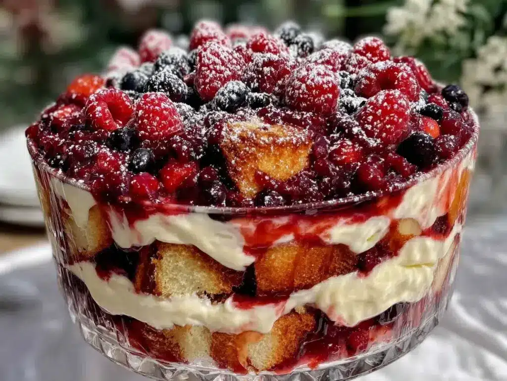 Easy Labor Day Berry Trifle - featured image