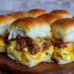 Easy Make Ahead Tailgate Breakfast Sliders - featured image