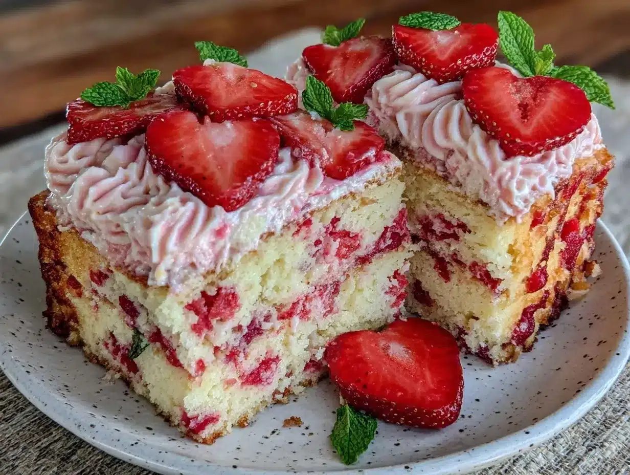 Easy Neapolitan Layer Cake: 3 Ingredients, Kid-Friendly Budget Dessert 4 Easy Neapolitan Layer Cake preparation steps