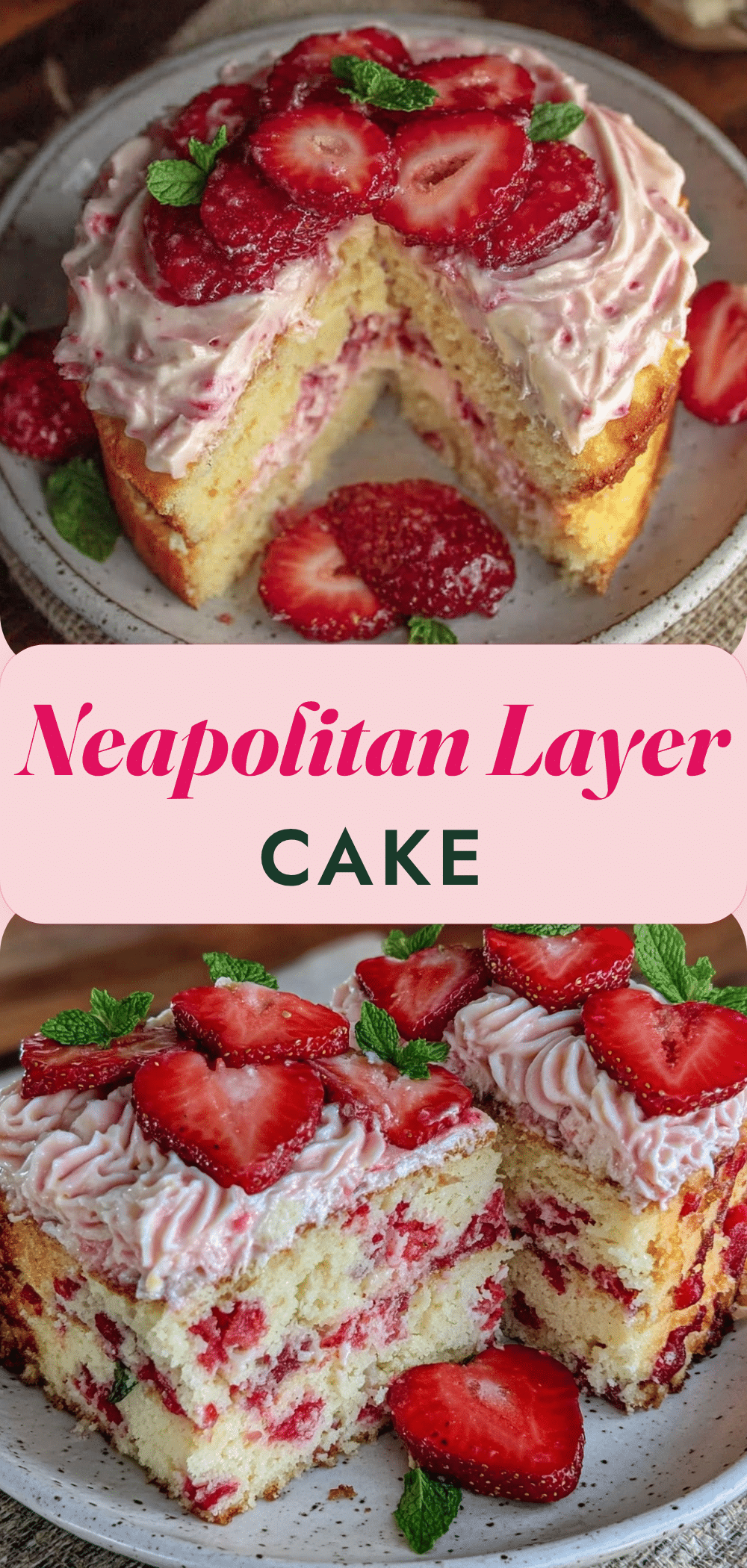 Easy Neapolitan Layer Cake: 3 Ingredients, Kid-Friendly Budget Dessert 5 Easy Neapolitan Layer Cake recipe