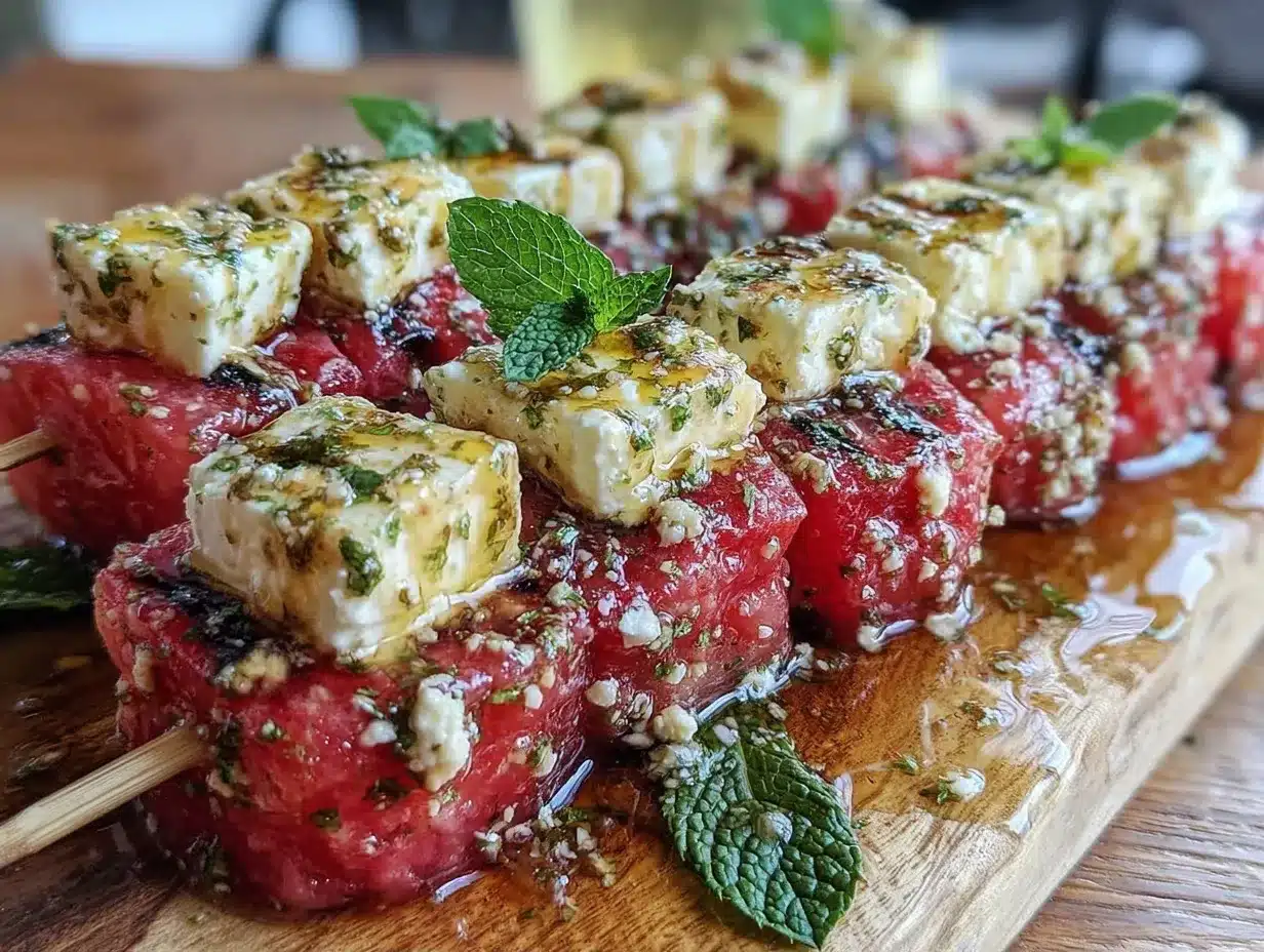 Easy Watermelon Feta Skewers: Perfect Labor Day Appetizer 4 easy watermelon feta skewers preparation steps
