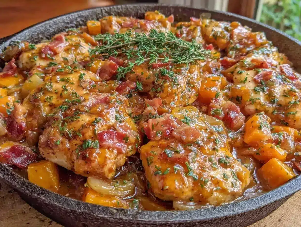 Fall Harvest Chicken Skillet with Apples: Best Cozy Weekend Dinner 4 Fall Harvest Chicken Skillet with Apples preparation steps