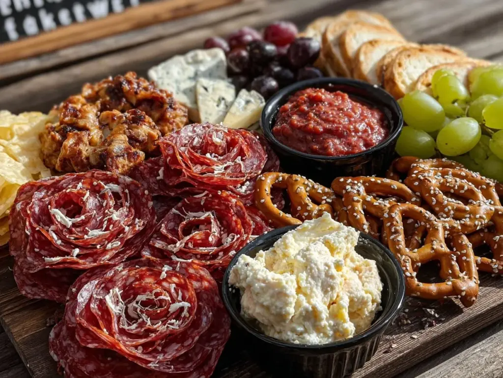 football charcuterie board - featured image