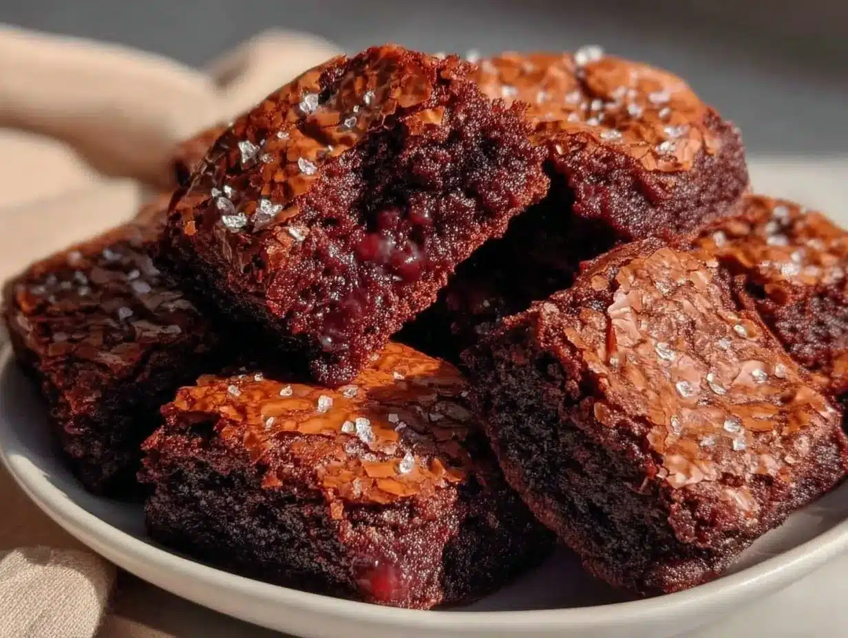 Fudgy One-Bowl Brownies with Crackly Tops: 5 Easy Steps 4 fudgy one-bowl brownies preparation steps