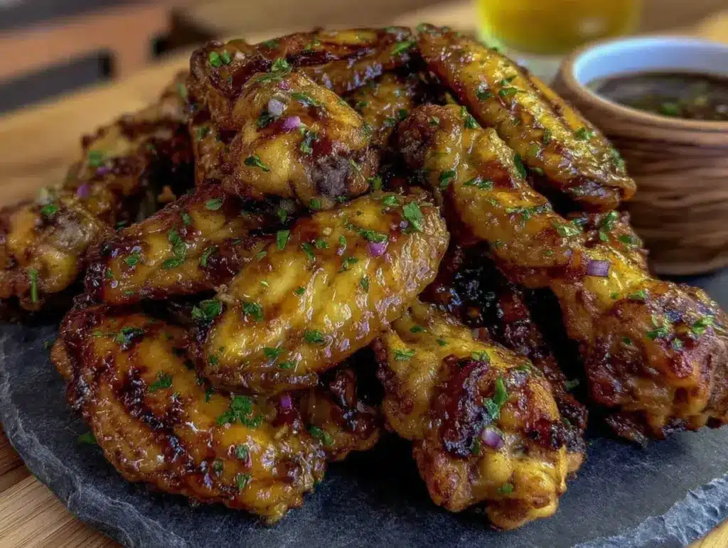 Game Day Honey Garlic Chicken Wings - featured image