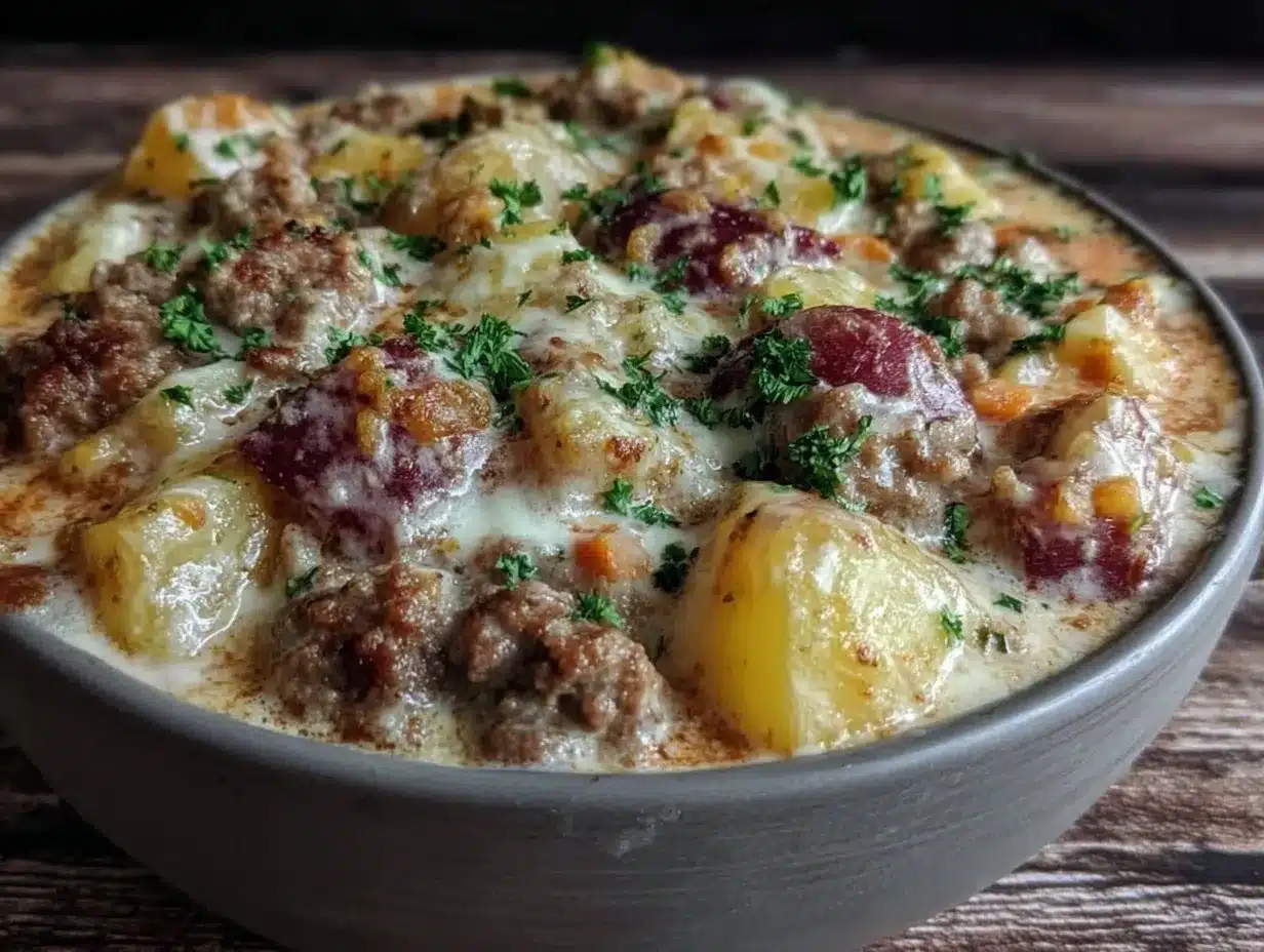 Grandma’s Creamy One Pot Sausage Potato Soup: Best Easy Dinner 4 Grandma’s Creamy One Pot Sausage Potato Soup preparation steps