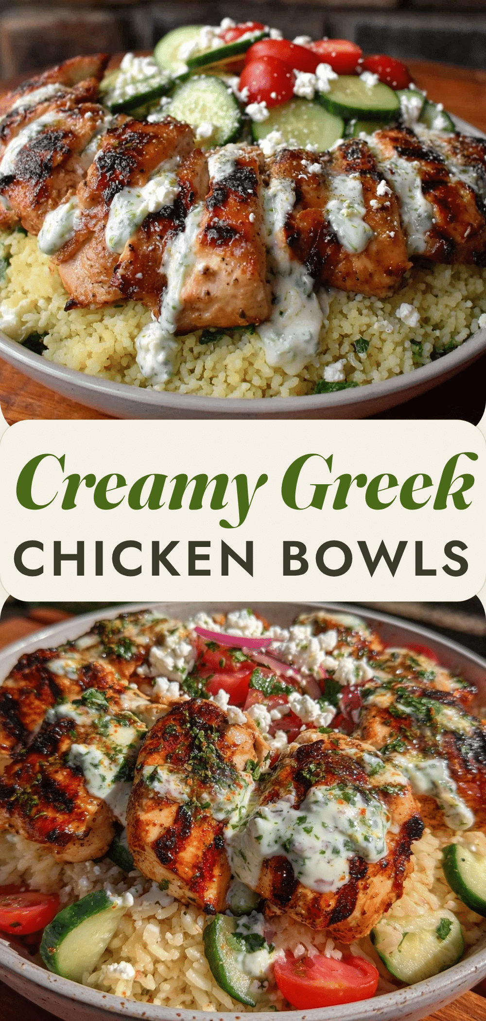 Greek Chicken Bowls for One: No Leftovers 5 Greek Chicken Bowls for One recipe