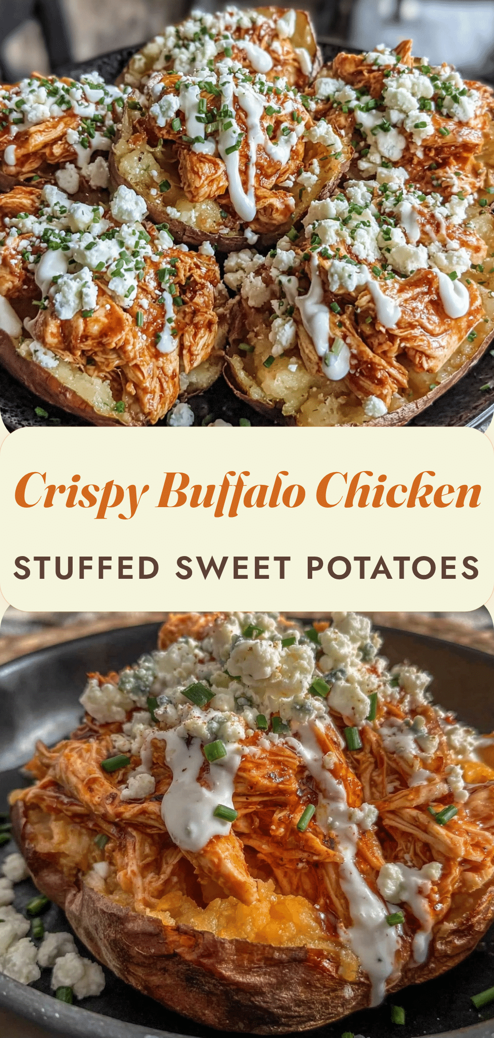 High-Protein Buffalo Chicken Stuffed Sweet Potatoes: Kids Love Making This 5 High-Protein Buffalo Chicken Stuffed Sweet Potatoes recipe
