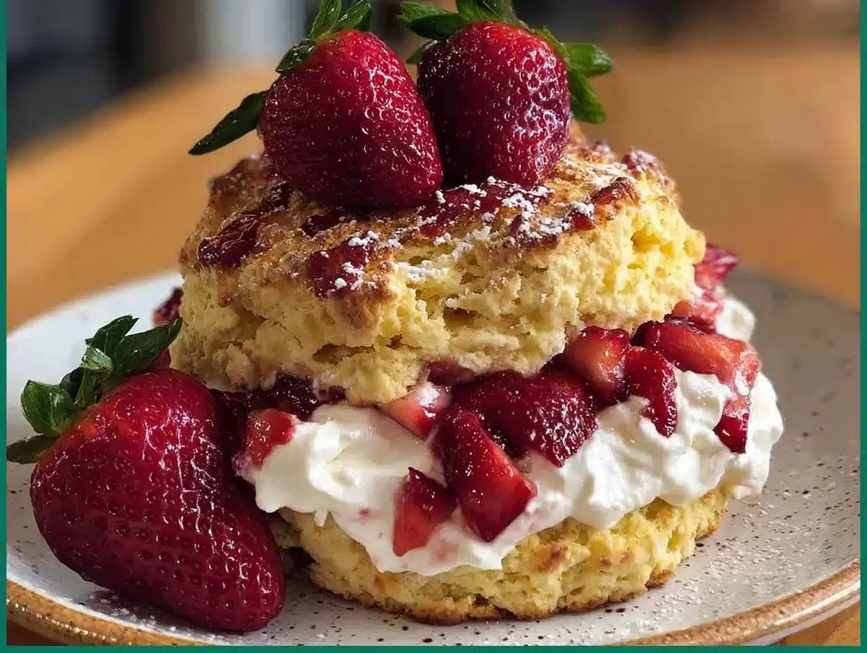 Homemade Strawberry Shortcake: Easy Treat for Self-Care 4 homemade strawberry shortcake with mascarpone preparation steps