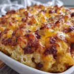 make-ahead baked three-cheese mac and cheese - featured image