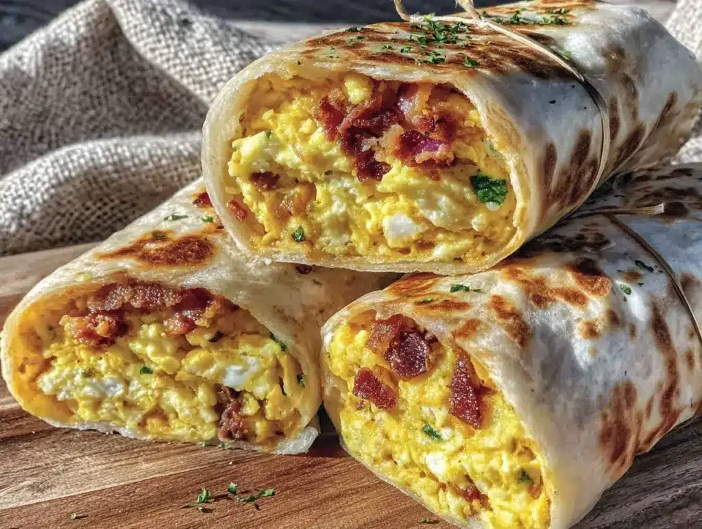 mini breakfast burritos - featured image