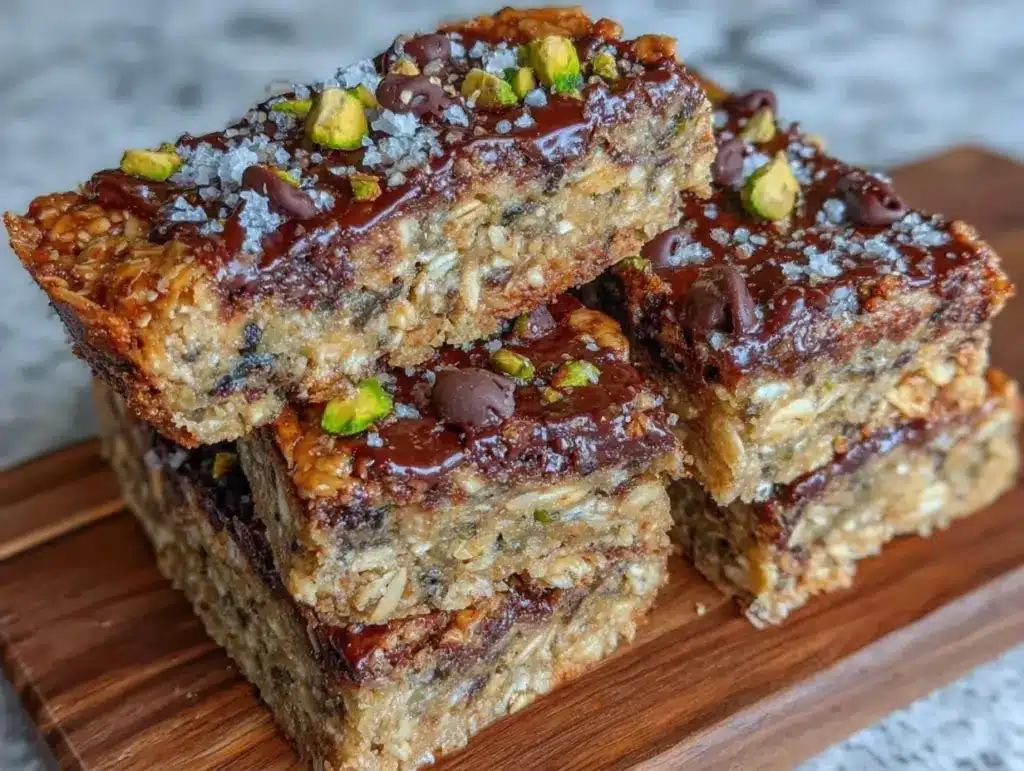 no-bake chocolate chip granola bars - featured image