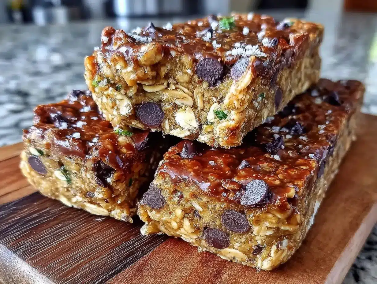 No-Bake Chocolate Chip Granola Bars: Best Easy Homemade School Lunches 4 no-bake chocolate chip granola bars preparation steps