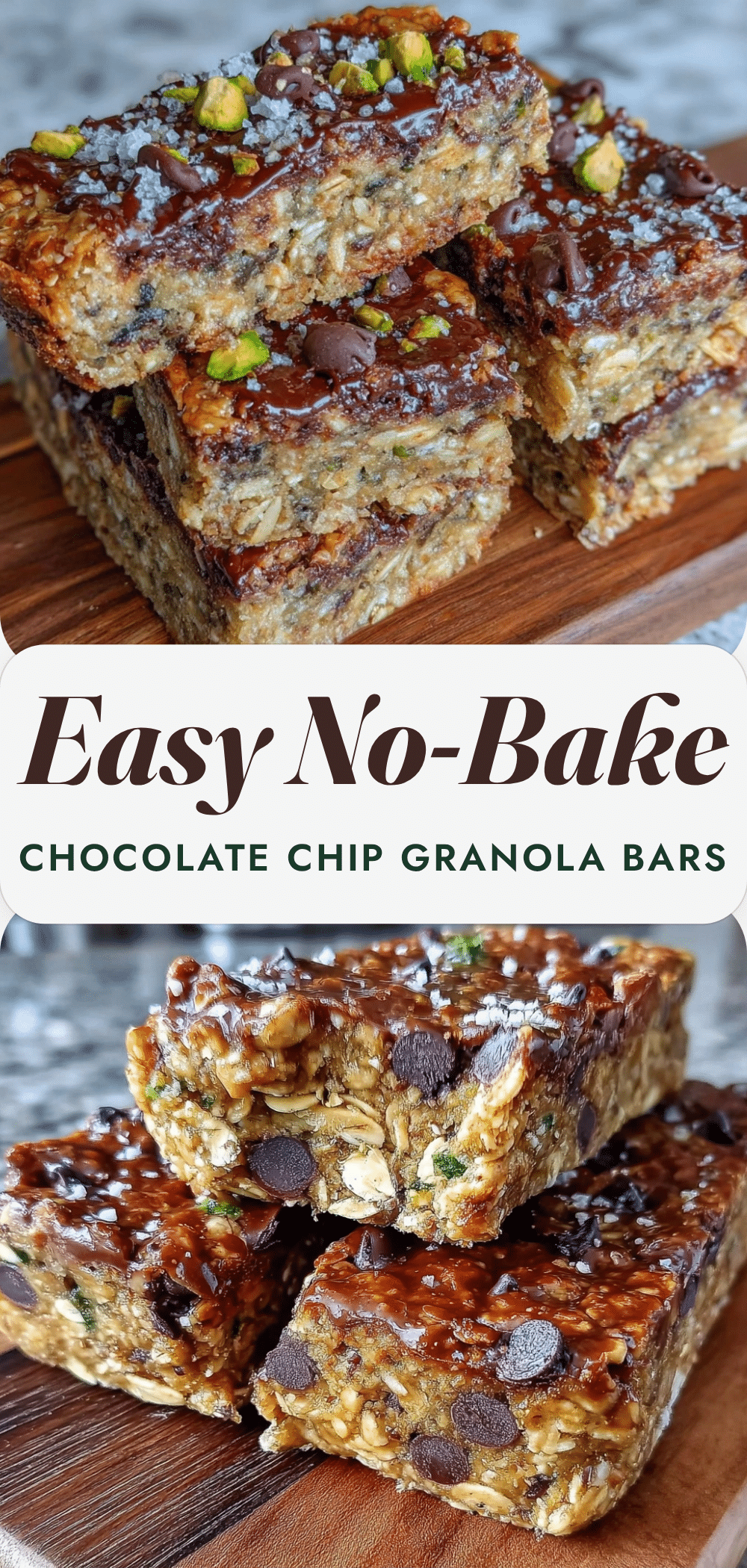 No-Bake Chocolate Chip Granola Bars: Best Easy Homemade School Lunches 5 no-bake chocolate chip granola bars recipe