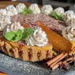 no-bake pumpkin pie with gingersnap crust - featured image