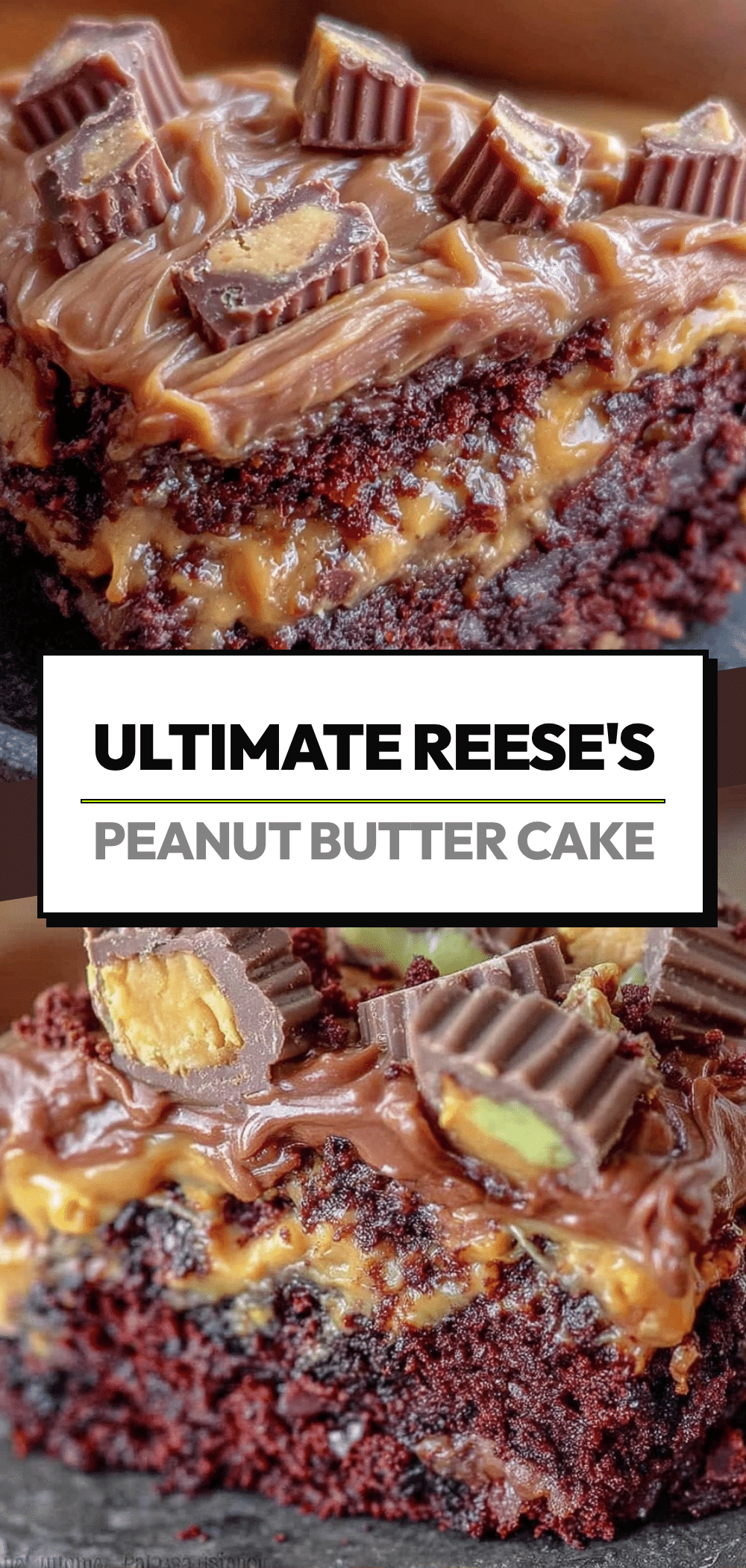 Ultimate Reeses Peanut Butter Chocolate Cake: 1 Easy Step 5 Ultimate Reeses Peanut Butter Chocolate Cake recipe